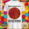 Never Underestimate An Old Woman With Healing Hands Massage Therapist Moon Halloween Shirt