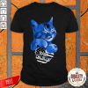 Wonderful Cat Back The Blue Shirt