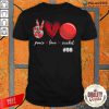 Pretty Peace Love Cricket 58 Shirt-Design By Palacetee.com