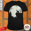 Top Howling Turtle The Moon Shirt-Design By Palacetee.com