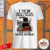 Black Cat I Sew So I Don’t Choke People Save A Life Send Fabric Shirt-Design By Palacetee.com