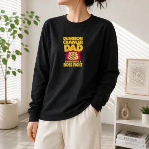 Awesome Perfect Dungeon Crawler Dad Long Sleeve Shirt