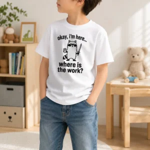 Awesome Top Tiny Hero Big Workload Kids T-Shirt