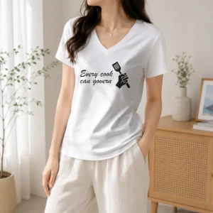 Funny Every Cook Can Govern Cooking Chef Political V-Neck Shirt