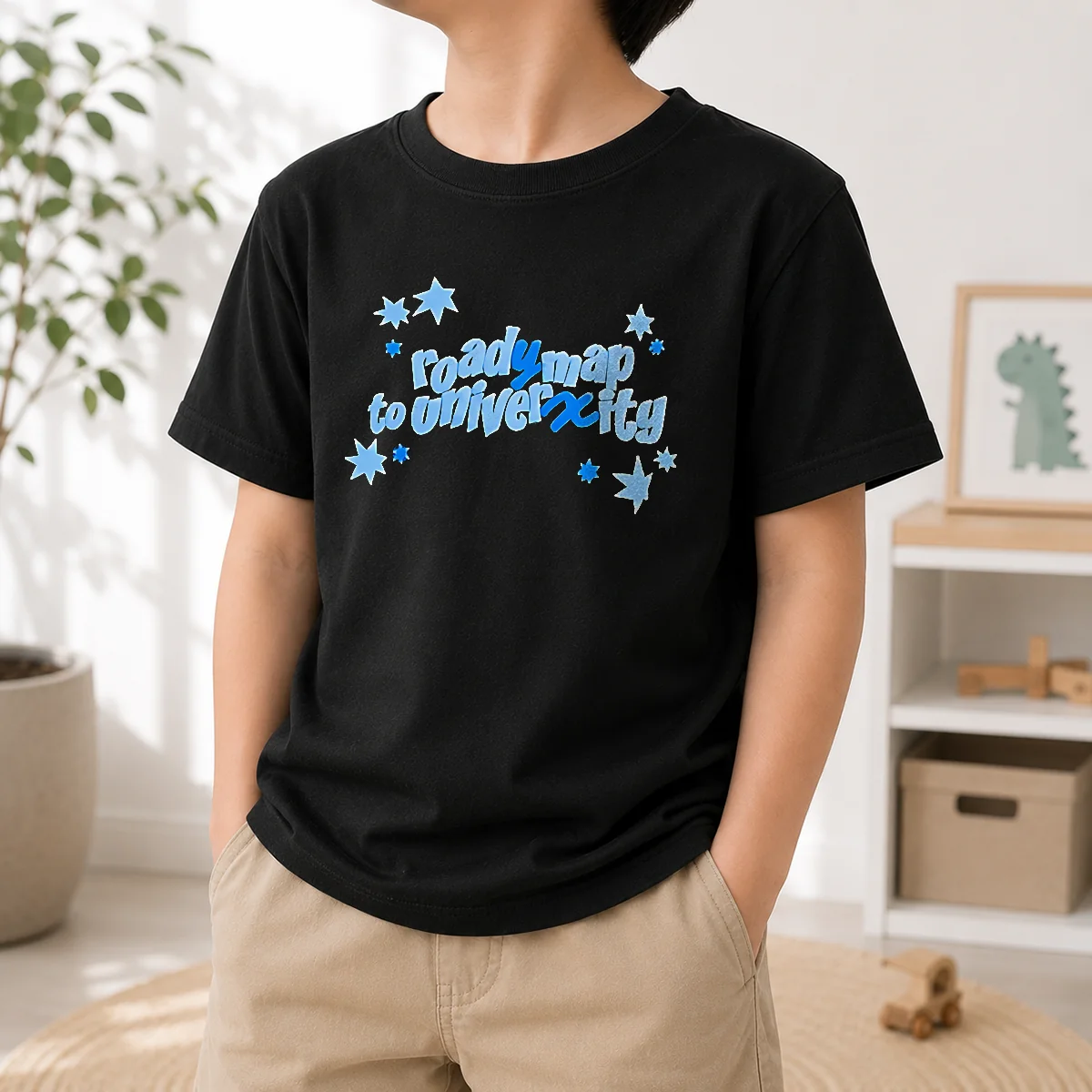 Happy Awesome Hunter Roady Map To University Kids T-Shirt