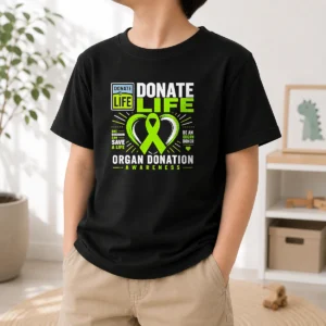 Hot Awesome Donate Life One Decision Can Save A Life Be An Organ Donor Organ Donation Awareness Kids T-Shirt