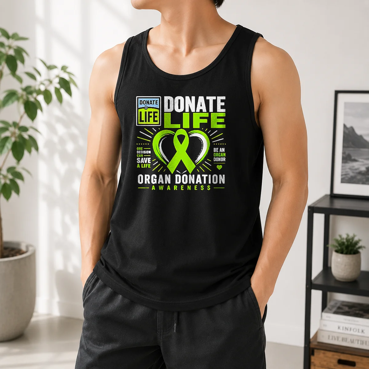 Hot Awesome Donate Life One Decision Can Save A Life Be An Organ Donor Organ Donation Awareness Tank Top