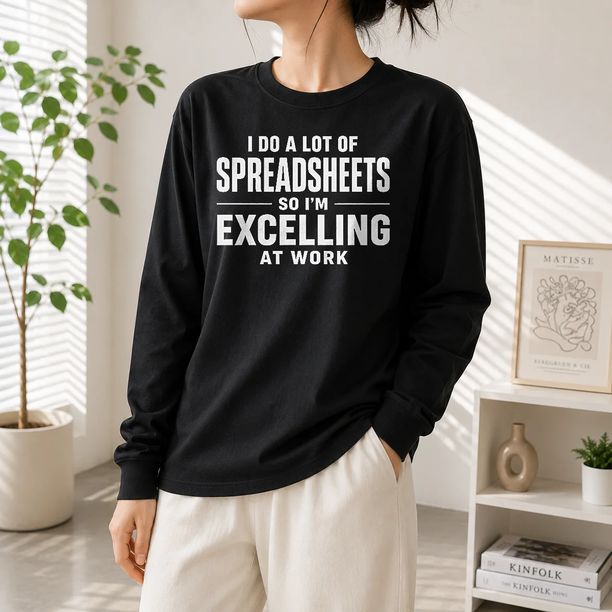 Hot Awesome I Do A Lot Of Spreadsheets So I'M Excelling At Work Geek Long Sleeve Shirt