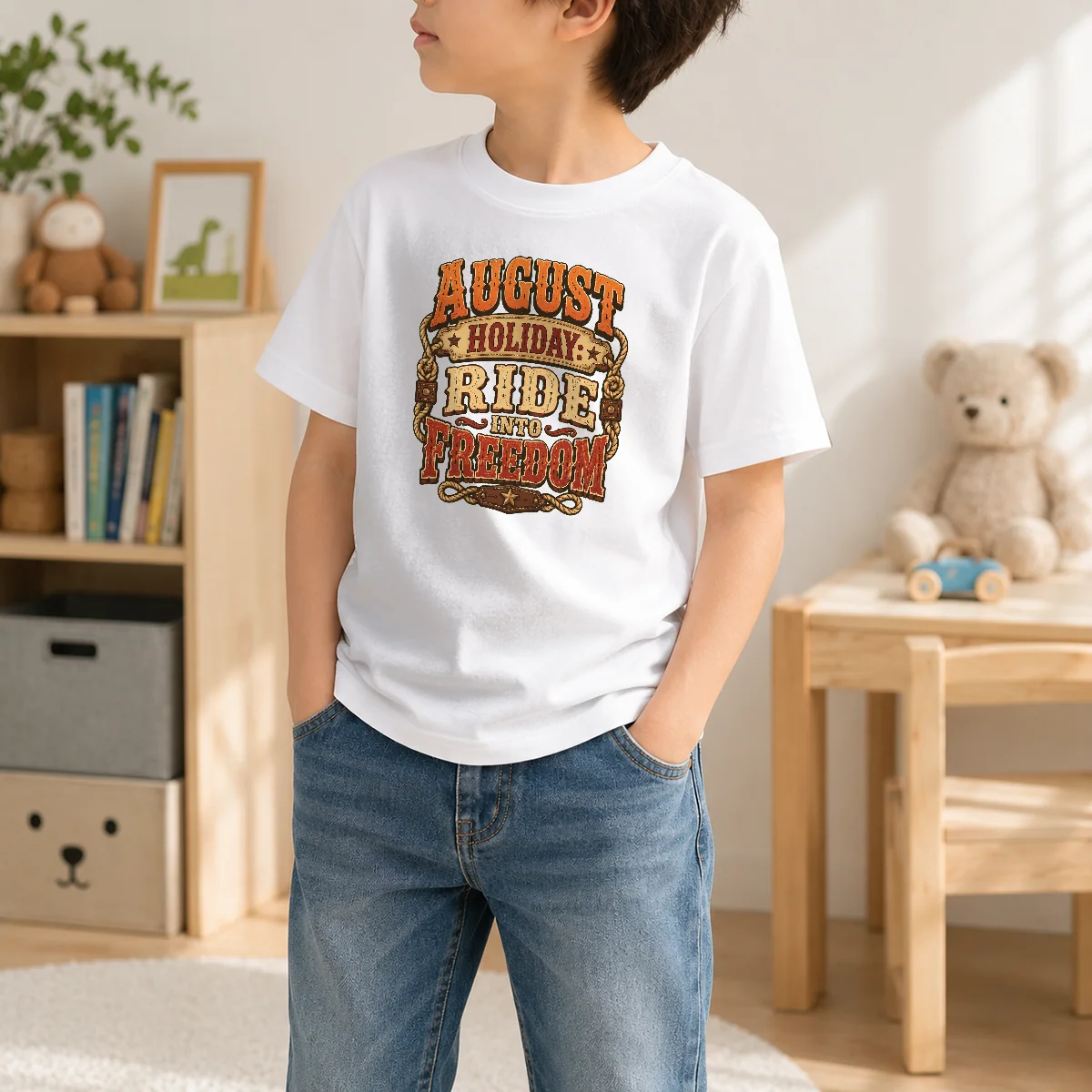 Nice Hot August Holiday Western Ride Into Freedom Shirt - Image 9