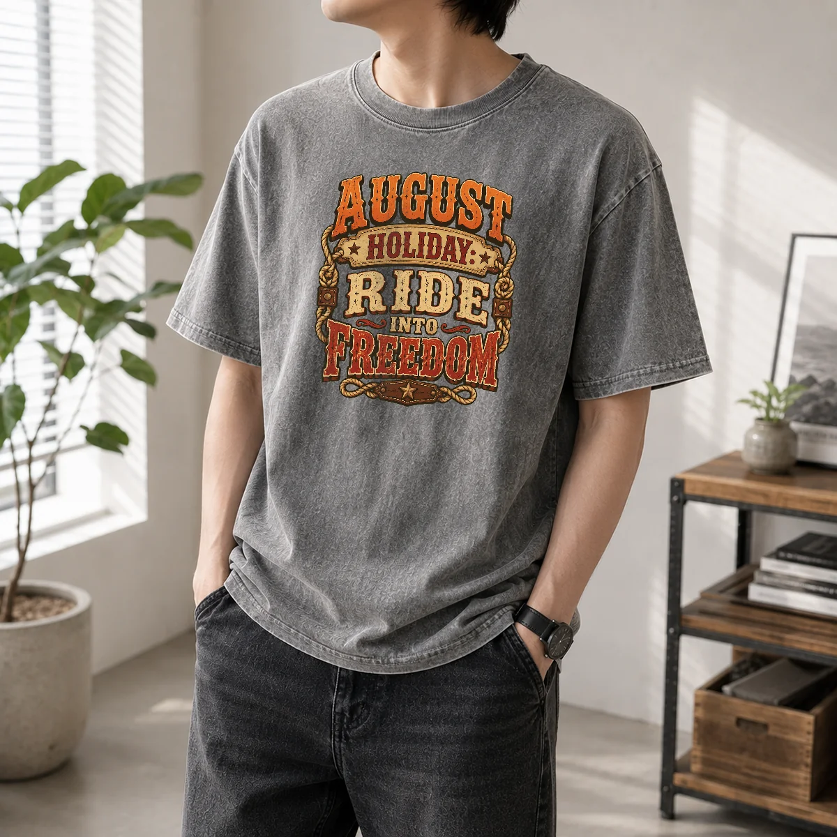 Nice Hot August Holiday Western Ride Into Freedom Shirt - Image 8