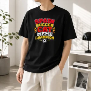 Nice Spain Soccer Cat Meme Champion Pixel