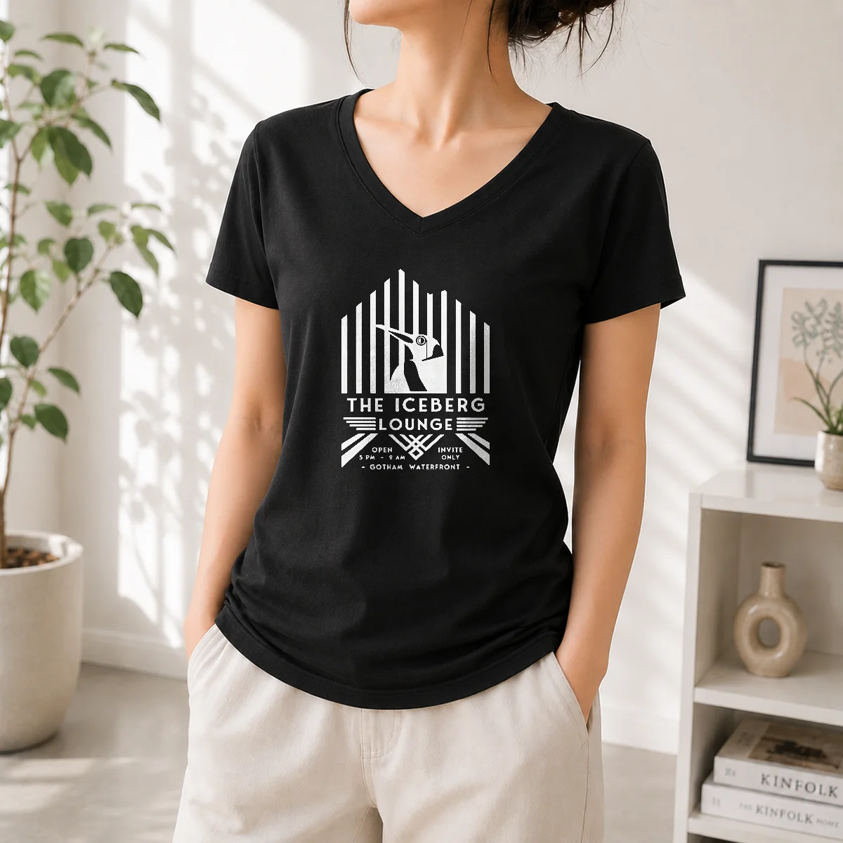 Official Penguin The Iceberg Lounge Open V-Neck Shirt Official Penguin The Iceberg Lounge Open V-Neck Shirt
