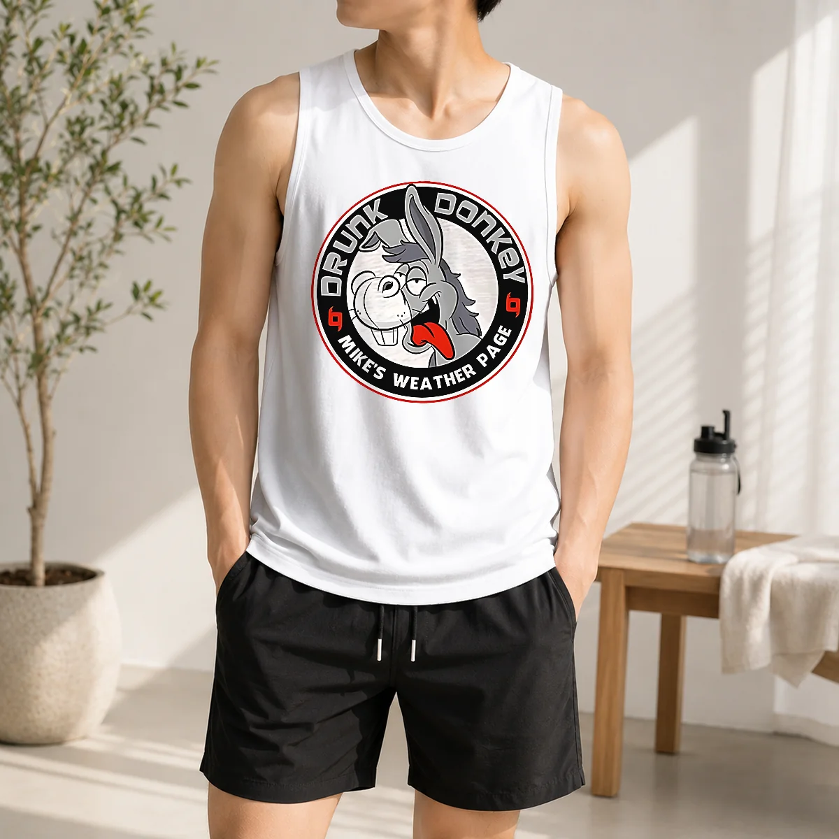 Premium Drunk Donkey Mike'S Weather Page Tank Top
