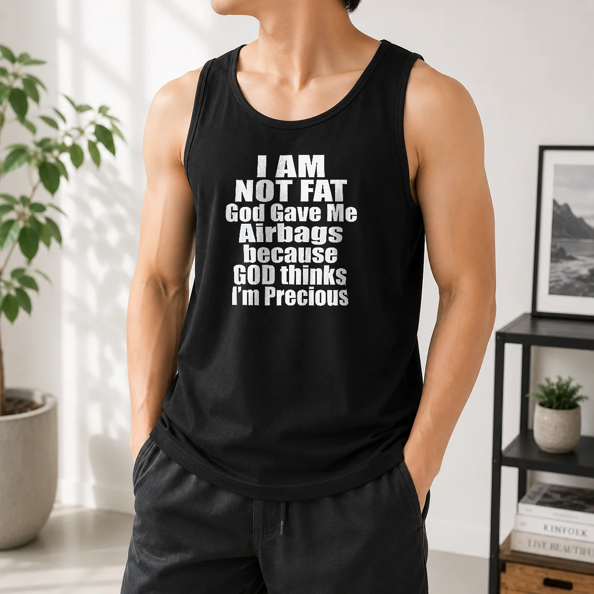 Premium Pretty I Am Not Fat God Gave Me Airbags Because God Thinks I'M Precious Tank Top
